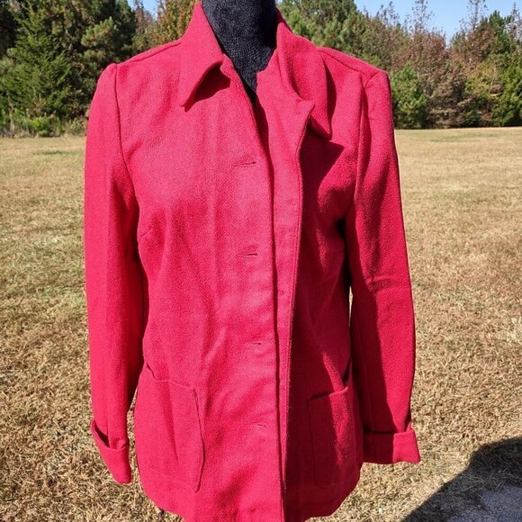 JACLYN SMITH Women's Red Coat Size Small  (NWT) - Picture 1 of 9